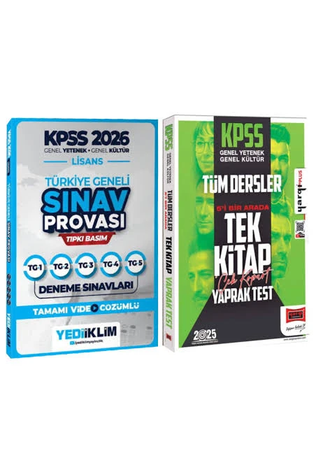 Yediiklim 2026 Kpss Lisans Gy-gk Türkiye Geneli Sınav Provası Tıpkı Basım Deneme Sınavları Tamamı Video